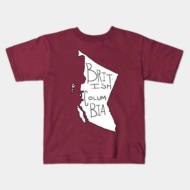 British Columbia Kids T-Shirt by loudestkitten